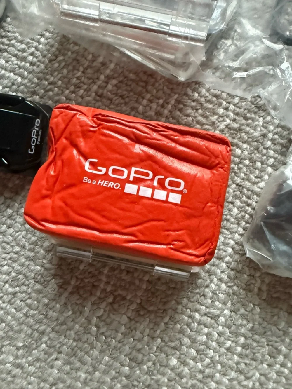GoPro HERO 3 Silver, accessories, wrist housing, selfie stick